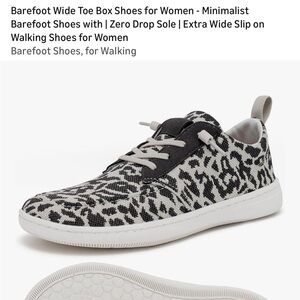 Women's Black and White Leopard Shoes